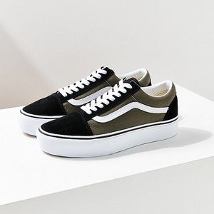 olive green vans old skool